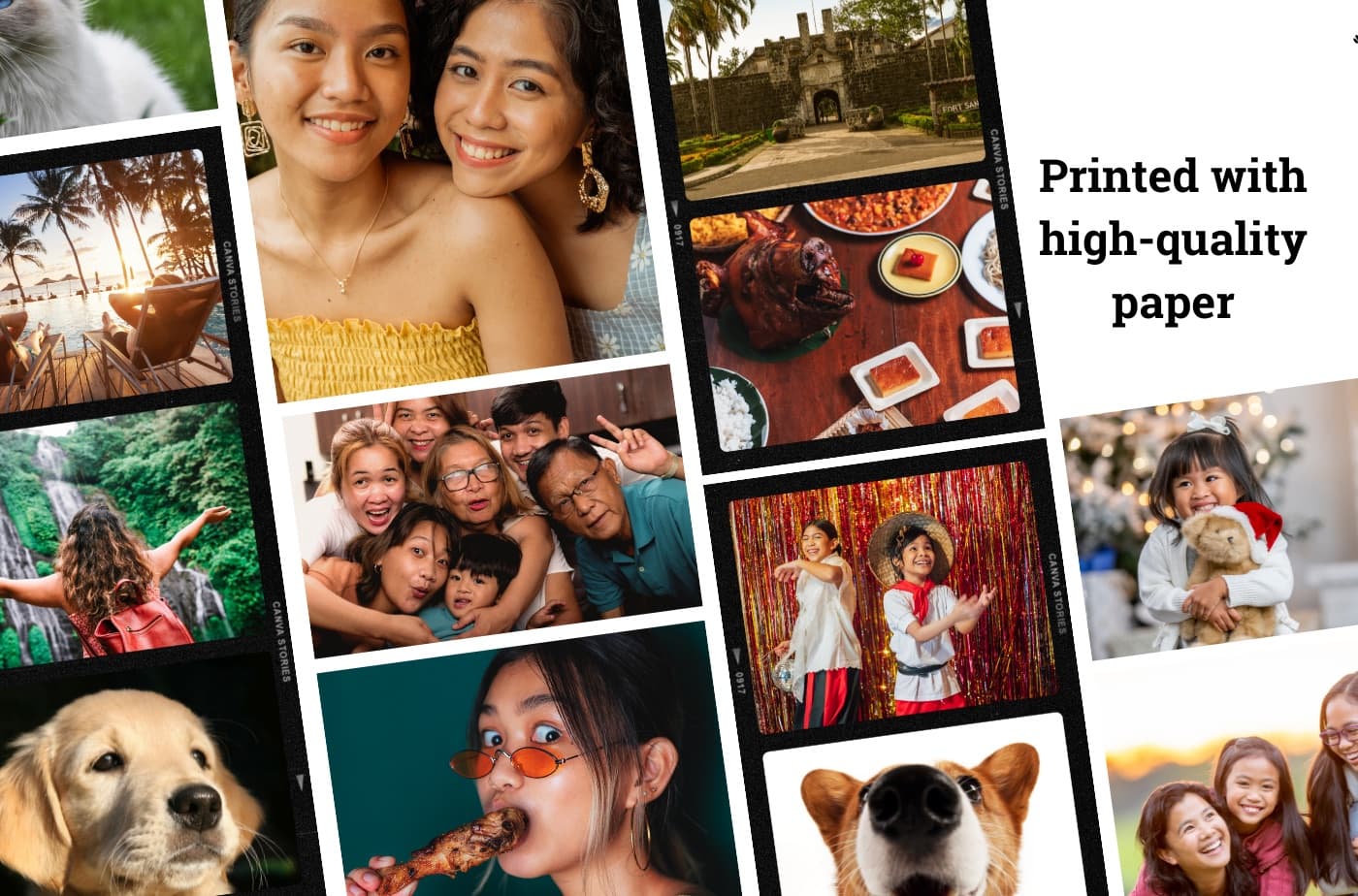 Photo prints of family, friends, travel and pets