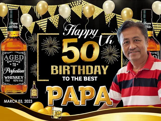 Tarpaulin Print: 50th Birthday