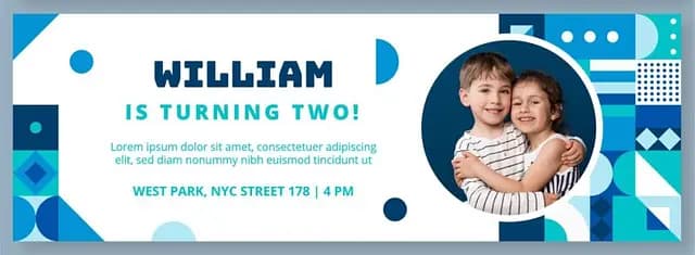 Tarpaulin Print: William’s Birthday Party